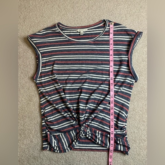 Lucky Brand Stripe Short Sleeve Tshirt Women Small - Picture 4 of 7